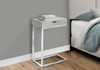 Accent Table, C - Shaped Contemporary Elegant Desig