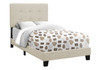 Bed, Upholstered, Frame Only, Transitional