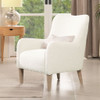 Nimbus - Curved Accent Chair - Ivory White Nimbus - Curved Accent Chair - Ivory White