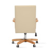 Dumont - Modern Farmhouse High Back Executive Home Office Chair - Neutral Cream Beige / Natural