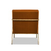 Aerin - Hammered Brass Upholstered Accent Arm Chair