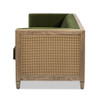 Georgia - Cane Tuxedo Sofa - Olive Green