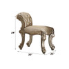 Vendome - Vanity Stool - Gold Patina / Bone Vendome - Vanity Stool - Gold Patina / Bone