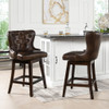 Holmes - Tufted High Back 360 Swivel Counter Height Barstool Holmes - Tufted High Back 360 Swivel Counter Height Barstool