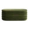 Fuji - Upholstered Oval Storage Bench