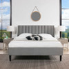 Aspen - Vertical Tufted Modern Headboard Platform Bed Set Aspen - Vertical Tufted Modern Headboard Platform Bed Set