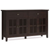 Artisan - Large 4 Door Sideboard Buffet - Dark Chestnut Brown Artisan - Large 4 Door Sideboard Buffet - Dark Chestnut Brown