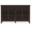 Artisan - Large 4 Door Sideboard Buffet - Dark Chestnut Brown