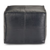 Bowen - Square Pouf - Black