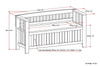Acadian - Entryway Storage Bench, Handcrafted