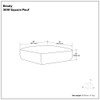 Brody - Large Square, Coffee Table Pouf