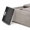 Avalon - Square Coffee Table, Storage Ottoman
