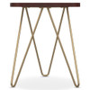 Patrice - Handcrafted Metal And Wood Accent Table