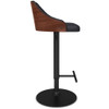 Edwin - Adjustable Swivel Bar Stool - Black Edwin - Adjustable Swivel Bar Stool - Black