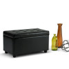 Cosmopolitan - Storage Ottoman - Midnight Black