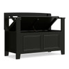 Amherst - Small Transitional Entryway Storage Bench