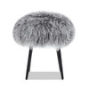 Alberta - Mongolian Sheepskin Round Ottoman Alberta - Mongolian Sheepskin Round Ottoman