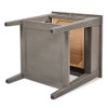 Dauphin - Storage Shelf Side Table - Gray Cashmere Dauphin - Storage Shelf Side Table - Gray Cashmere