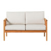 Contemporary Cushioned Patio Triple Lounge