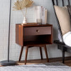 Mid Century Modern Single Drawer Nightstand
