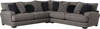 Ava Sectional - LAF Sofa - Pepper - 38"