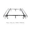 Malouf - Twin over Full Adjustable Bed Frame - Wheels