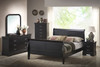 Black Louis Sleigh Bedroom