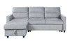 Ivy - Reversible Sleeper Sectional Sofa With Storage Chaise And Side Pocket