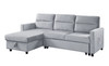 Ivy - Reversible Sleeper Sectional Sofa With Storage Chaise And Side Pocket
