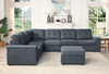 Isla - Fabric Sectional Sofa With Ottoman