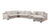 Celine - Chenille Fabric Corner Sectional Sofa With Right-Facing Chaise, Cupholders, And Charging Ports Celine - Chenille Fabric Corner Sectional Sofa With Right-Facing Chaise, Cupholders, And Charging Ports