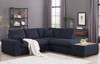 Joshua - 100" Sectional Sofa with Right Facing Chaise and Console Ottoman