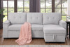 Lucca II - 84.5"W Reversible Sleeper Sectional Sofa with Storage Chaise Lucca II - 84.5"W Reversible Sleeper Sectional Sofa with Storage Chaise