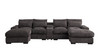 Nyeisha - Piece Upholstered Sofa & Chaise - Coffee