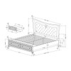 Cross - Elegant Design Bed With LED
