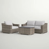 Stylish Sofa Seating Group With Cushions Perfect For Outdoor Gatherings