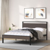 Ceres - Metal Bed With Wood Headboard & Footboard Ceres - Metal Bed With Wood Headboard & Footboard