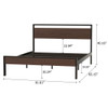 Ceres - Metal Bed With Wood Headboard & Footboard Ceres - Metal Bed With Wood Headboard & Footboard