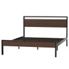 Ceres - Metal Bed With Wood Headboard & Footboard Ceres - Metal Bed With Wood Headboard & Footboard