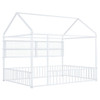House Frame With Fence And Shelves