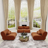 Modern L-Shaped Modular Sofa Set High Comfort Chenille Fabric