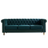 Chesterfield - Velvet Sofa 84.65" For Living Room