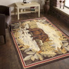 Nature's Nest - 5'3" X 7'3" Lodge Area Rug - Multi, Brown Nature's Nest - 5'3" X 7'3" Lodge Area Rug - Multi, Brown