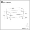 Ava - Versatile Mid Century Ottoman