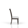 Upholstered Seat Ladderback Side Chair - Coffee Upholstered Seat Ladderback Side Chair - Coffee