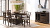 Upholstered Seat Ladderback Side Chair - Coffee