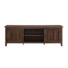 Modern Farmhouse 2 Door Grooved 70" TV Stand For 85" TVs