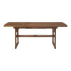 Modern Slat Top Solid Acacia Wood Butterfly Outoor Dining Table