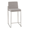 Fuji - Contemporary High Back Counter Stool, Functional Design