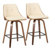 Gianna - Mid Century Modern Counter Stool (Set of 2) Gianna - Mid Century Modern Counter Stool (Set of 2)